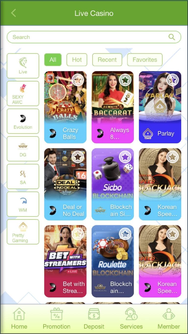 Luckylink888 APP Preview - Live Casino